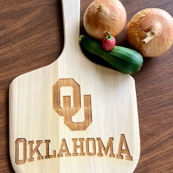 University of Oklahoma Pizza Paddle, Oklahoma Sooners Pizza Board, Game Day Pizza Board