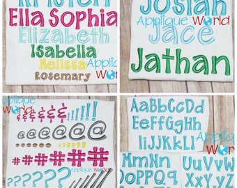 Carefree Embroidery Font, BX Font