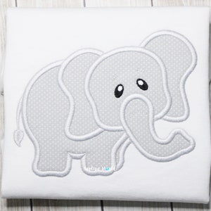 Elefant, Applikation Stickdatei, Maschinenstickerei Elefant, Sofort Download Elefant, Elefant Applikation, Elefant Stickdatei