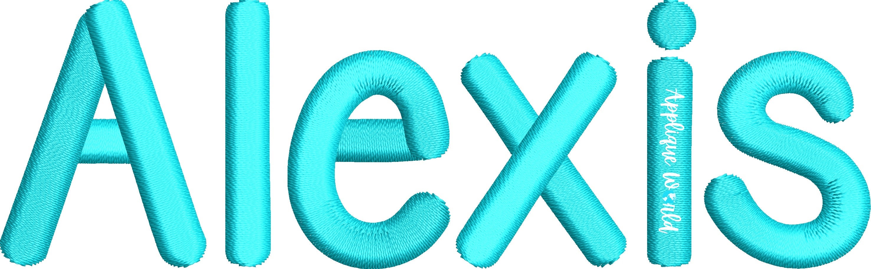 Alexis Embroidery Font, BX Font - Etsy