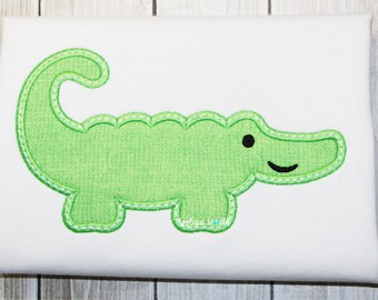 Alligator, Conception de broderie d’applique, Téléchargement instantané, Application de broderie à la machine, Applique d’alligator, Broderie d’alligator, Applique pour enfant