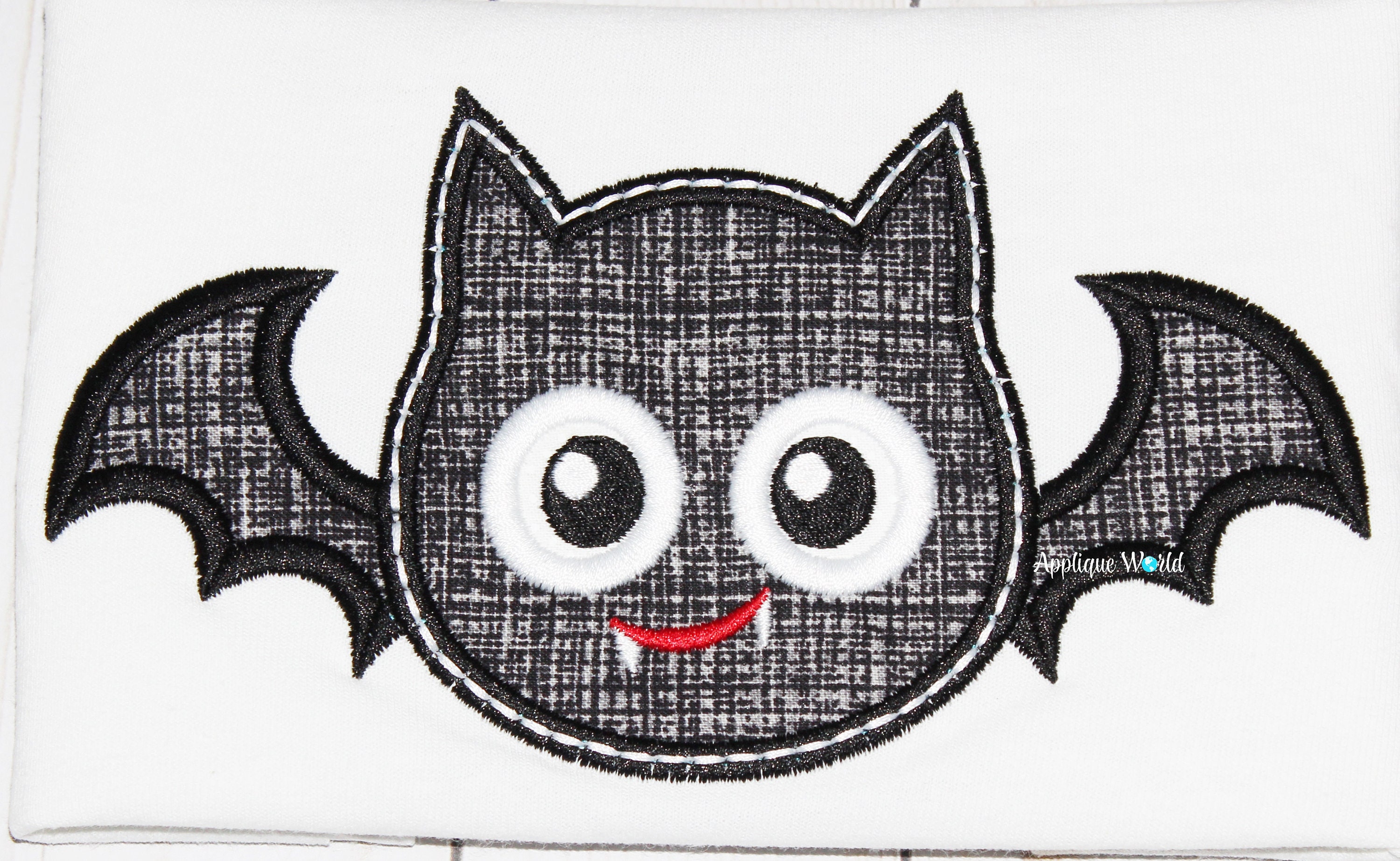 Bat Applique Machine Embroidery Pattern, Fall Applique (digital ...