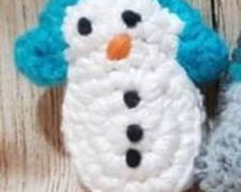 One Handmade Crochet Ferret Cat Toy, JINGLE BALL, Snowman/Hot Cocoa/Mitten/Heart/Cookie/Envelope/Pot O' Gold Rainbow/Shamrock/Ireland Flag