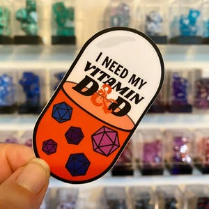 Vitamin D&D - Funny Dungeons and Dragons Sticker