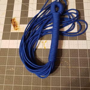 Blue Custom handmade 550 paracord flogger