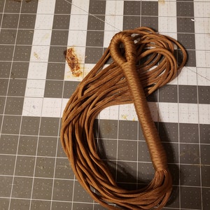 Brown paracord flogger