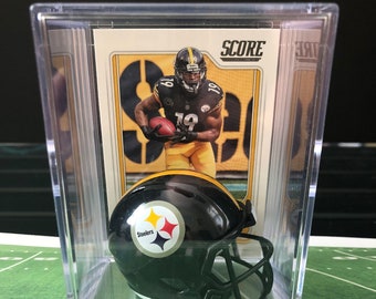 Pittsburgh Steelers Juju Smith-schuster Mini Helmet Shadowbox W