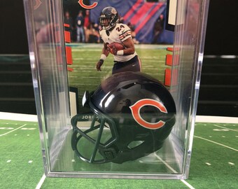 Chicago Bears Jordan Howard Mini Helmet Shadowbox w/ card