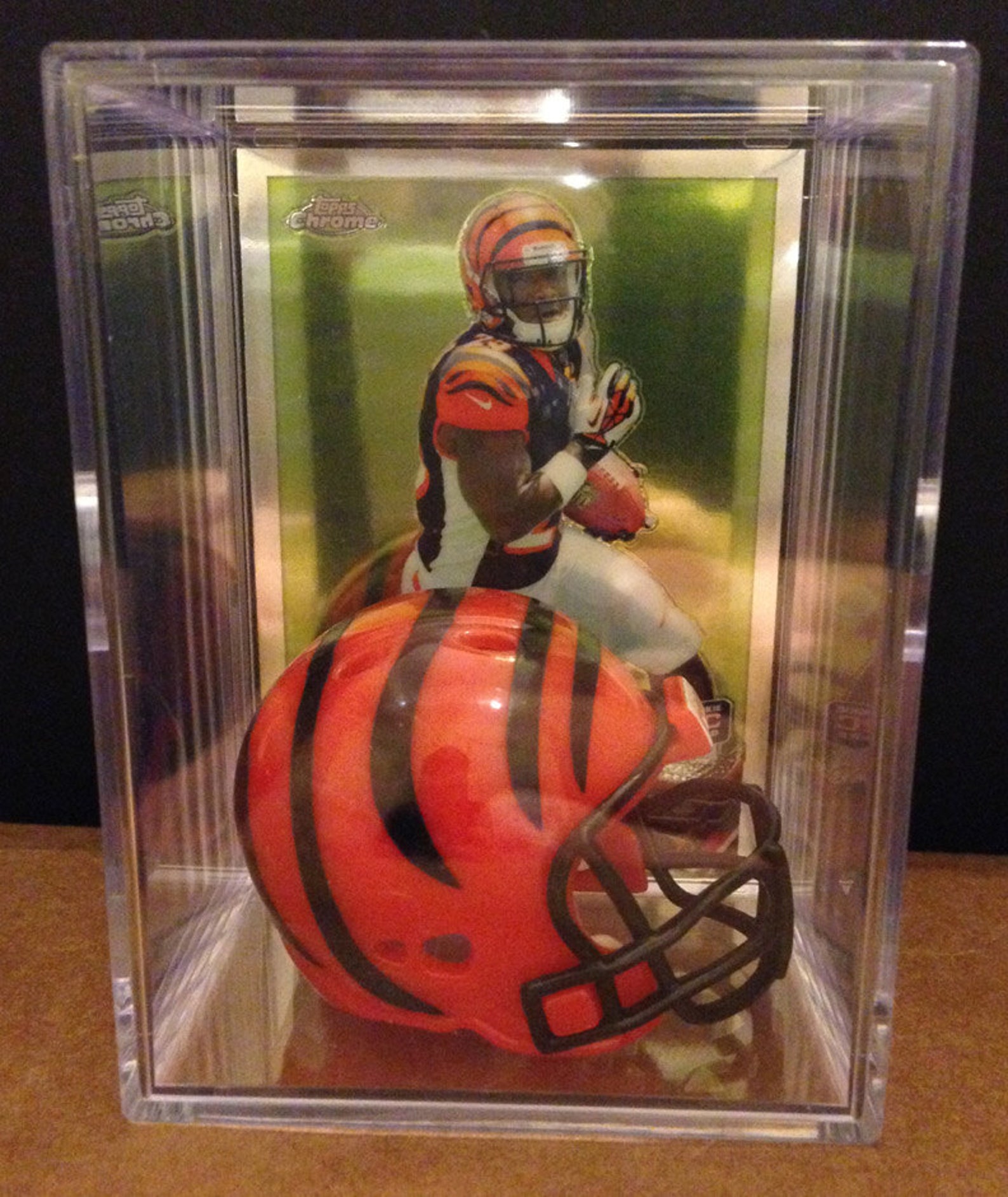 Cincinnati Bengals NFL Players Mini Helmet Shadowbox W/ Card Etsy
