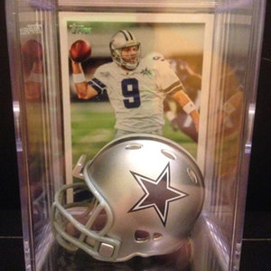 Dallas Cowboys NFL Players Mini Helmet Shadowbox w/ card Tony Romo