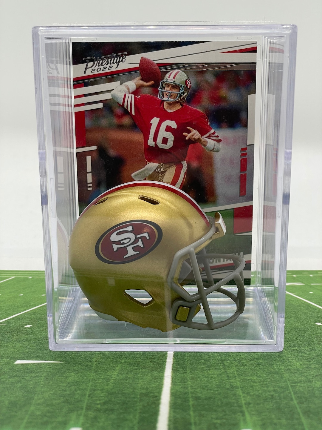 超レア NFL サイン入りミニヘルメット SF 49ers モンタナ ライス