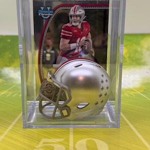 Ohio State Buckeyes NCAA Mini Helmet Shadowbox w/ Will Howard card