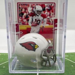 Arizona Cardinals DeAndre Hopkins Mini Helmet Shadowbox w/ card
