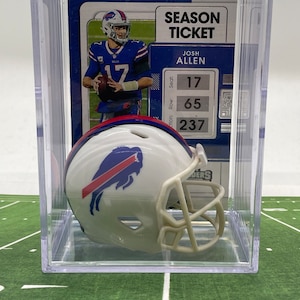 Buffalo Bills NFL Players Mini Helm Shadowbox mit Karte