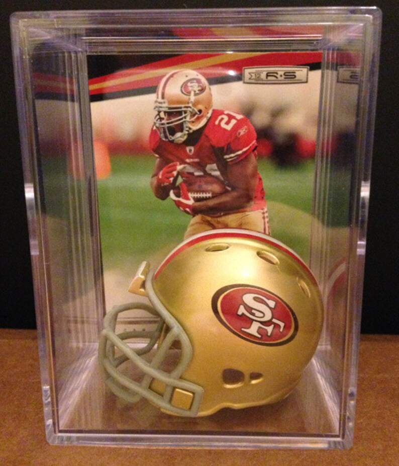 San Francisco 49ers NFL Players Mini Helmet Shadowbox w ...