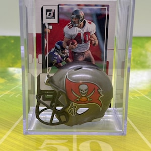 Tampa Bay Buccaneers NFL Helmet Shadowbox w/ Mike Alstott card