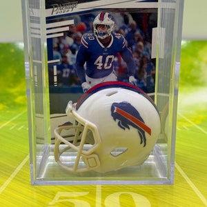 Buffalo Bills Von Miller Mini Helm Shadowbox mit Karte