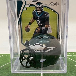 Philadelphia Eagles NFL Players Mini Helmet Shadowbox w/ card