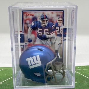 New York Giants Lawrence Taylor Mini Revolution Casque Shadowbox avec carte