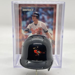 Baltimore Orioles Batting mini Helmet Shadowbox w/ Cal Ripken Jr. card
