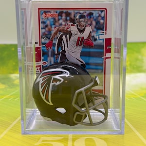 Atlanta Falcons Julio Jones Mini Helmet Shadowbox w/ card