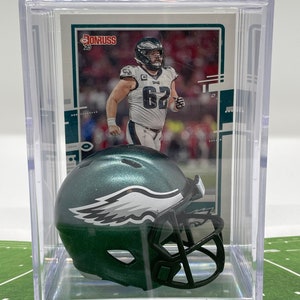Philadelphia Eagles Jason Kelce Mini Helmet Shadowbox w/ card