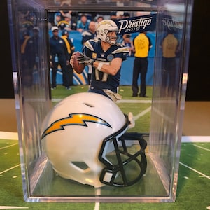 San Diego Chargers NFL Players Mini Helmet Shadowbox w/ card
