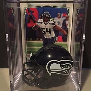 Seattle Seahawks Bobby Wagner Mini Helmet Shadowbox w/ card