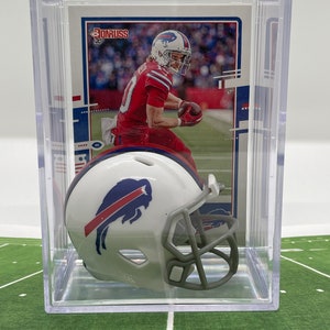 Buffalo Bills Cole Beasley Mini Helm Shadowbox mit Karte
