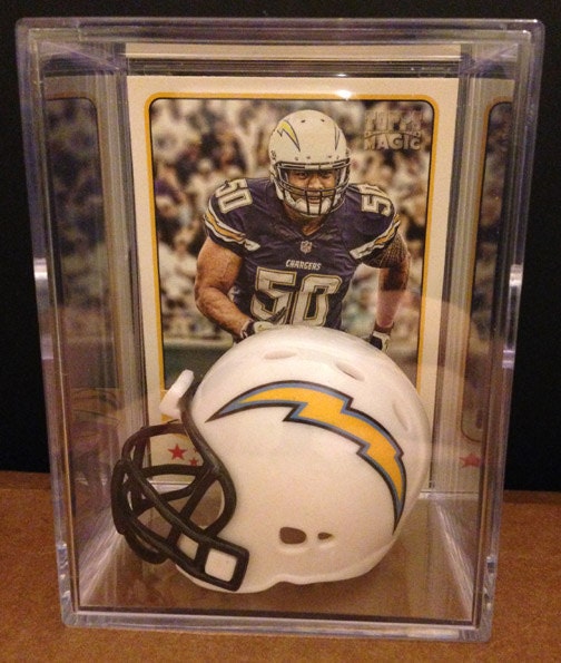 San Diego Chargers NFL Players Mini Helmet Shadowbox W/ Card - Etsy