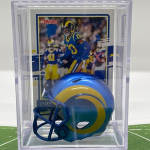 New 2020 Los Angeles Rams Jalen Ramsey Mini Helmet Shadowbox w/ card
