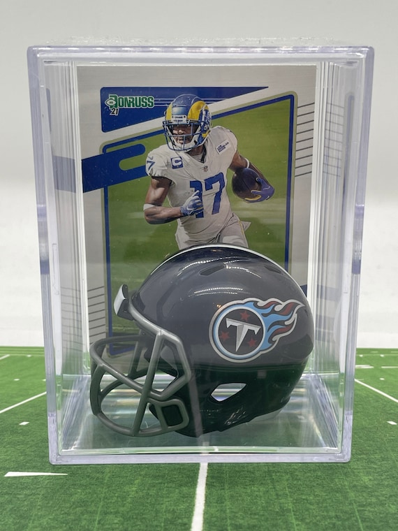 NEW Tennessee Titans Robert Woods Mini Helmet Shadowbox W/ Card