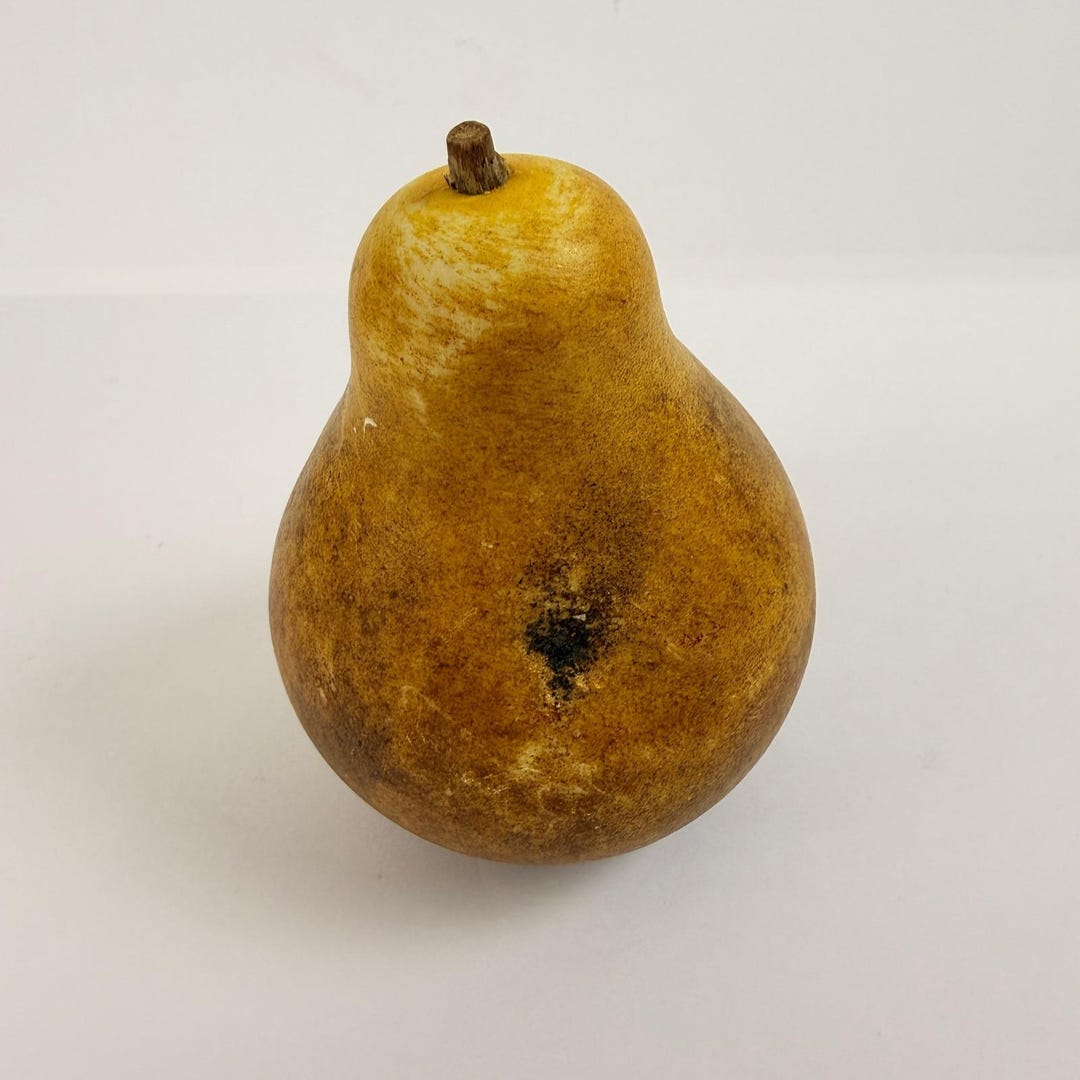 Paperweight Rustic Vintage Heavy Pear Paperweight Rustic Farmhouse Decor Solid Fruit ...