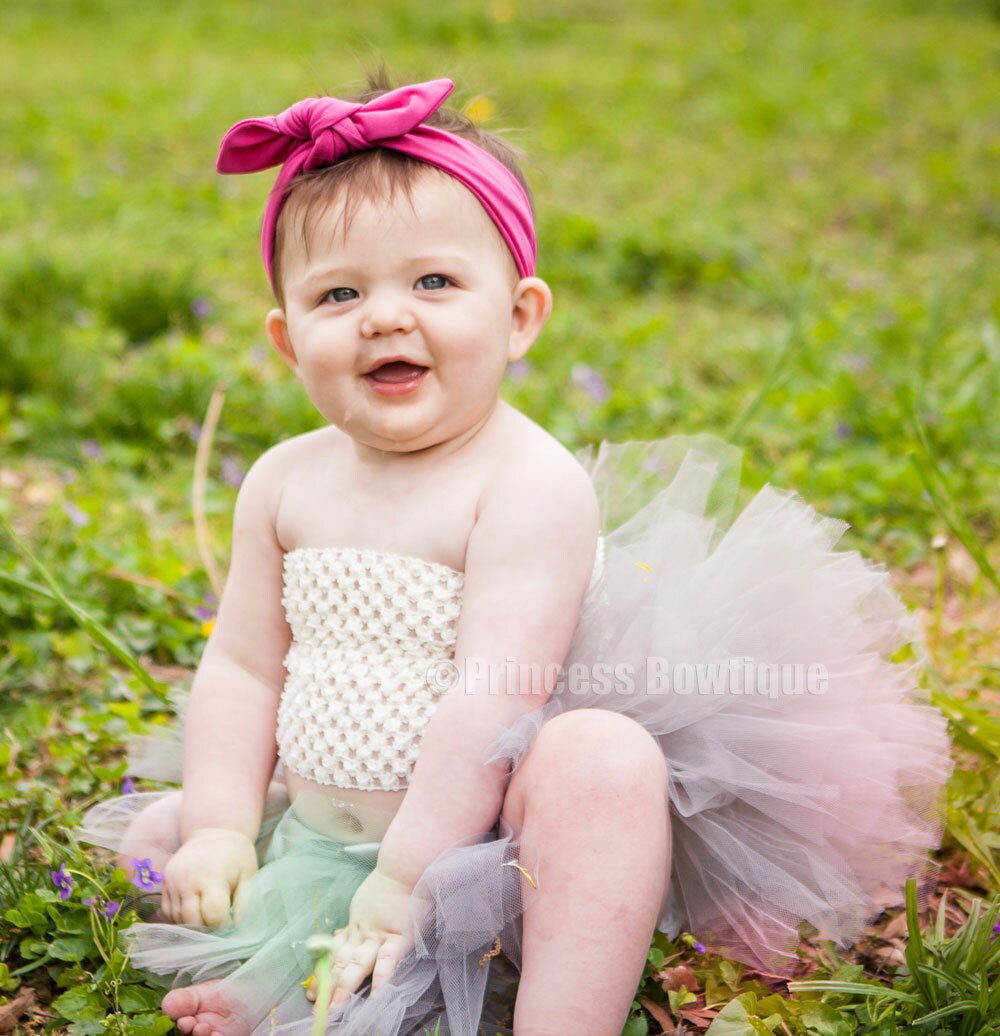 silver tutu baby