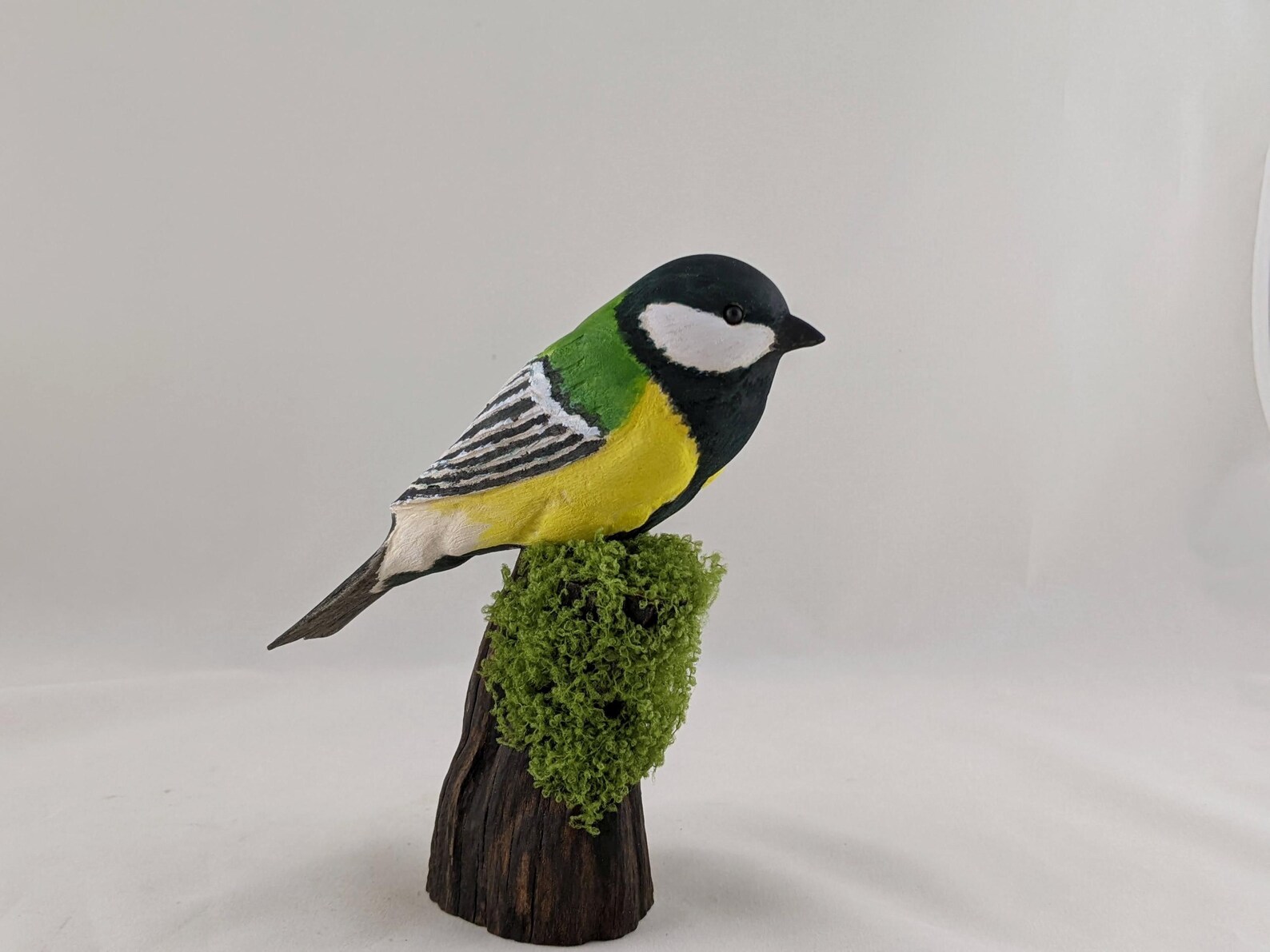 thumbnail image 2 of Handmade Bluebird Figurine, Ceramic Bird Realistic Wildlife Decor 2 of 13