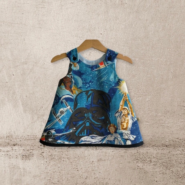 Girl baby toddler dress Star Wars A line dress