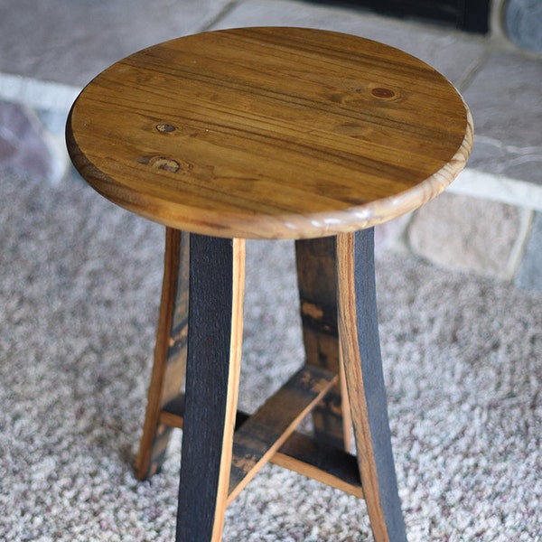 Barrel End Table Etsy