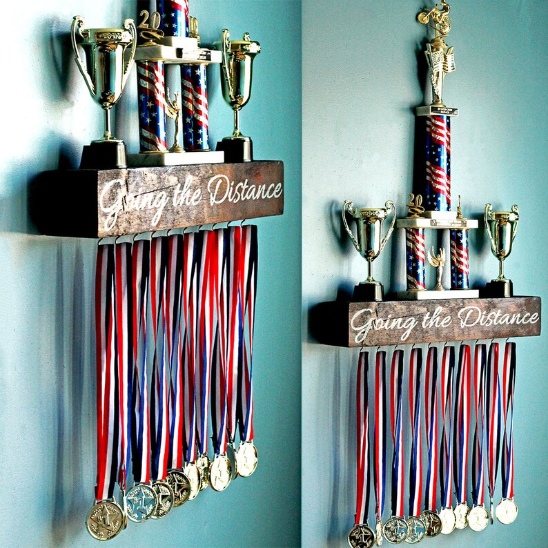 Trophy Shelf.trophy Display.trophy Case.wood Shelf.medal Etsy