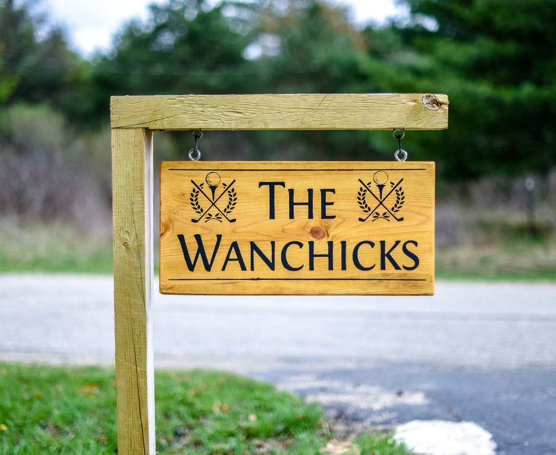 Hanging house number signs.hanging house signs.house address Etsy