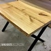 Outdoor furniture.outdoor patio furniture.patio furniture.outdoor table.outdoor dining table.outdoor decor.outdoor furniture (Wood Slab) 