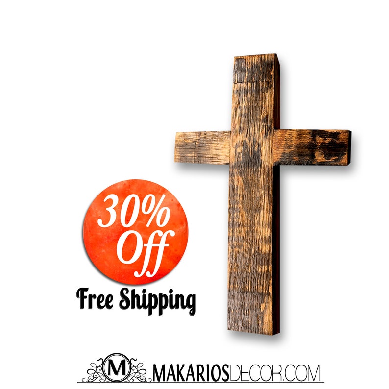 Wall Cross Wooden Image 0