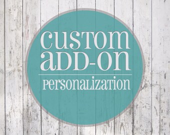 Custom Personalization Add On