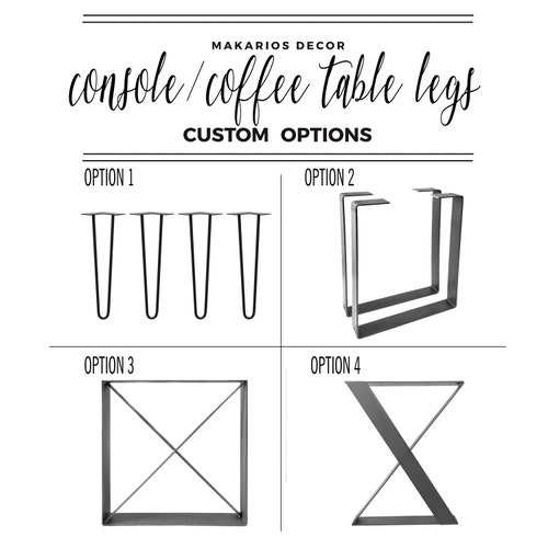 Modern Industrial Coffee Table Legs I Beam Structural Steel Etsy