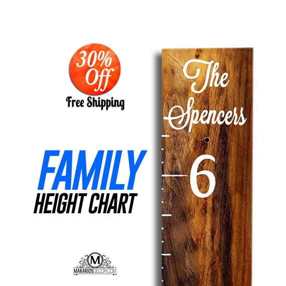 Growth Chart Wooden Personalized Image 0