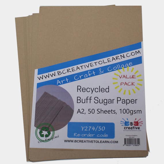 Recycled A2 Buff Colour Sugar Paper 100gsm Skin Tone Construction Craft  Paper Stock Choose Quantity -  Denmark