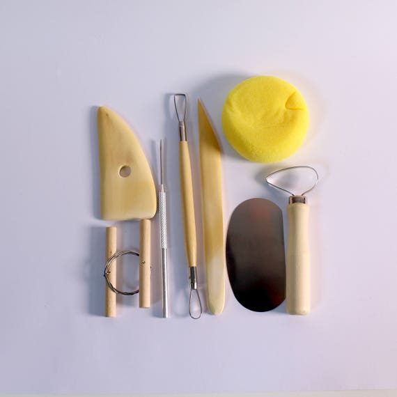 Pottery Clay Modelling & Sculpting Tool Set Made From Wood Etsy UK