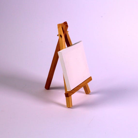 Mini Artist Easel Canvas Set Square Stretched 3D Wall Art Personalised  Canvas Kids Painting 