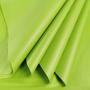 Lime Green Tissue Paper Sheets for Wrapping Large Light Green