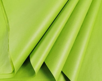 Lime Green Tissue Paper Sheets for Wrapping Large Light Green Sheets Acid Free Gift Wrap Storage Packing Archiving Shredding 70 x 50cm Size