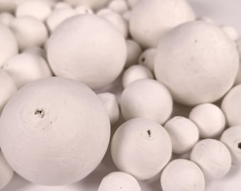 Papier Mache Balls Paper Craft 3D  for Kids Modelling Assorted Sizes Pack of 50.